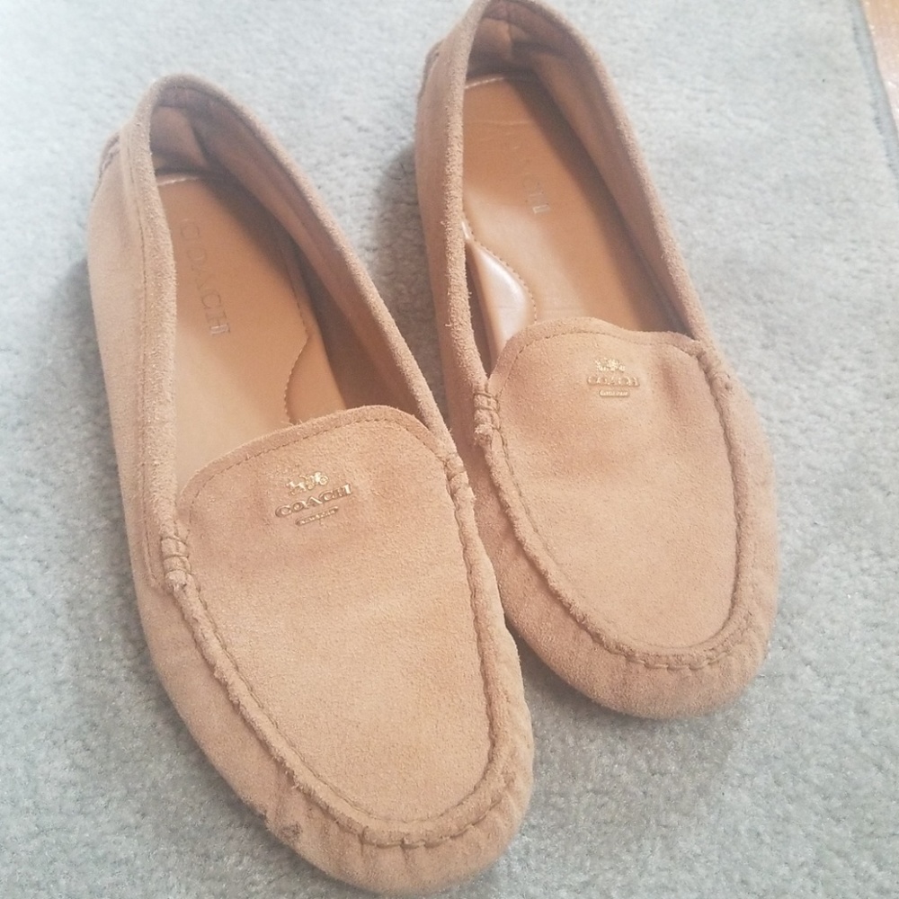 Authentic COACH moccasins/suade loafers